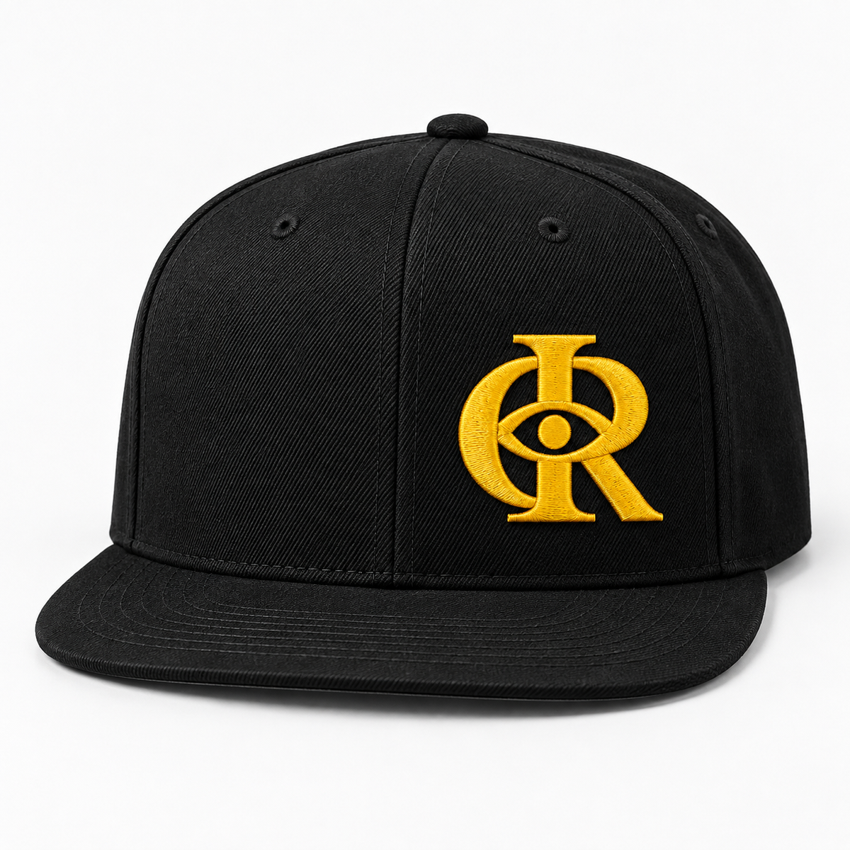 OREN VISION MARK™ Signature Snapback — Black/Gold