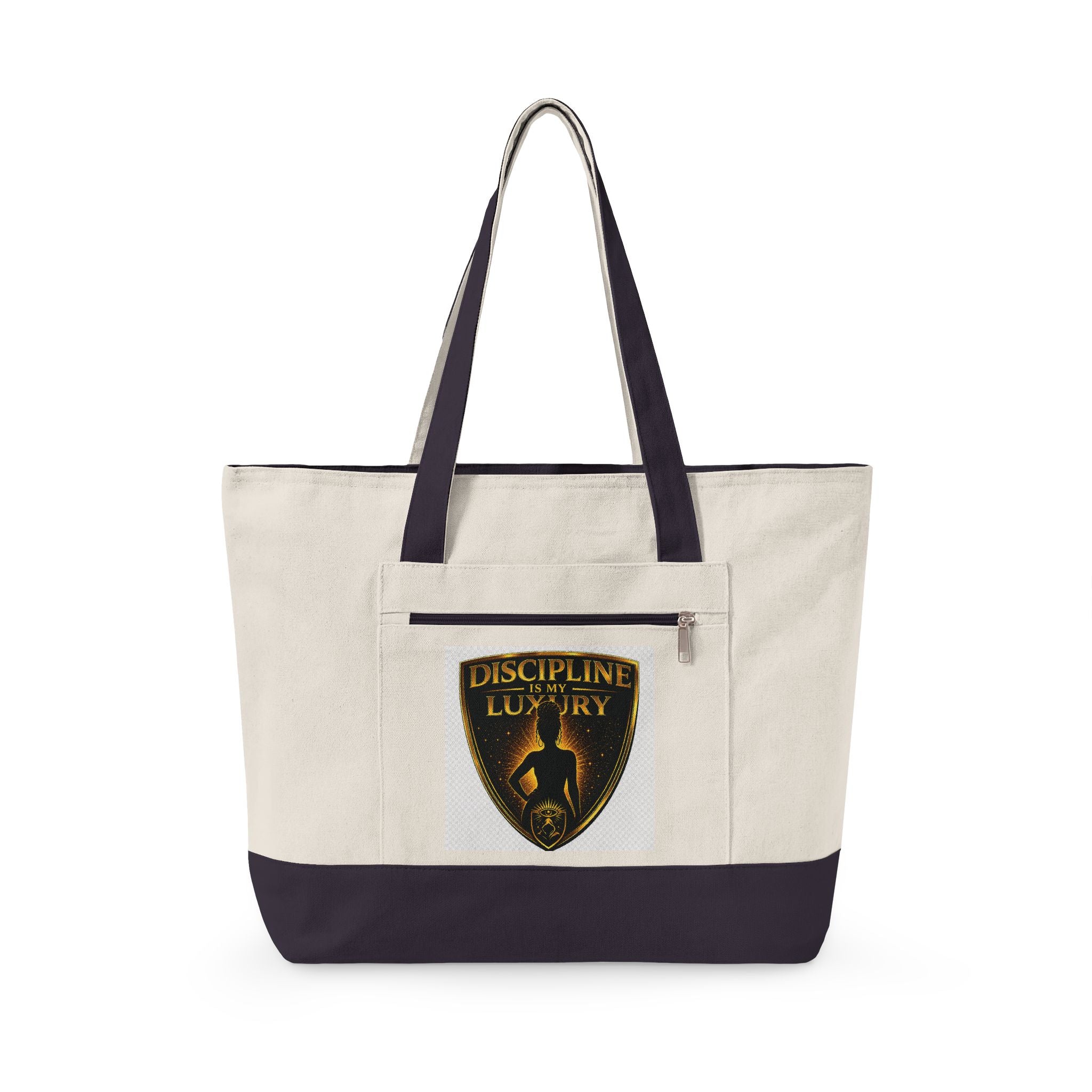 OREN "Discipline Is My Luxury" Canvas Tote Bag