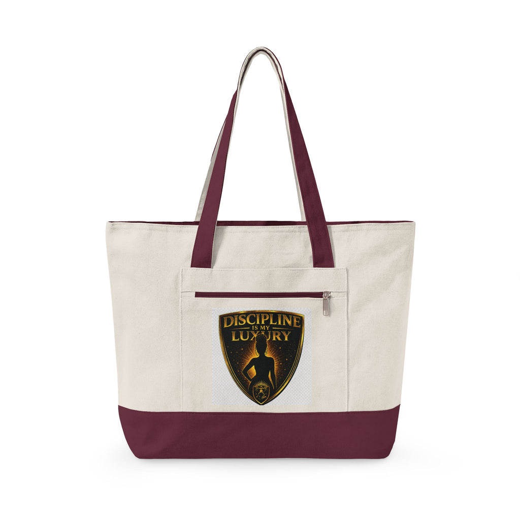 OREN "Discipline Is My Luxury" Canvas Tote Bag
