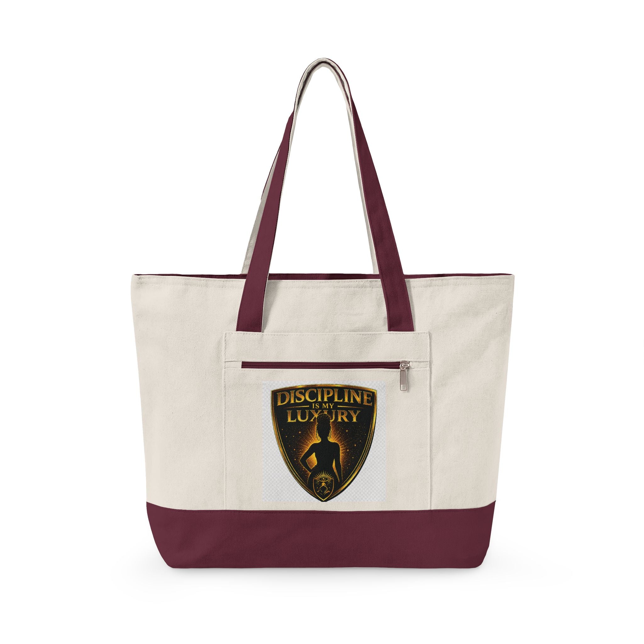 OREN "Discipline Is My Luxury" Canvas Tote Bag