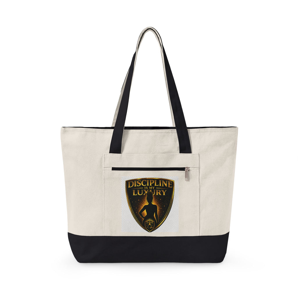 OREN "Discipline Is My Luxury" Canvas Tote Bag