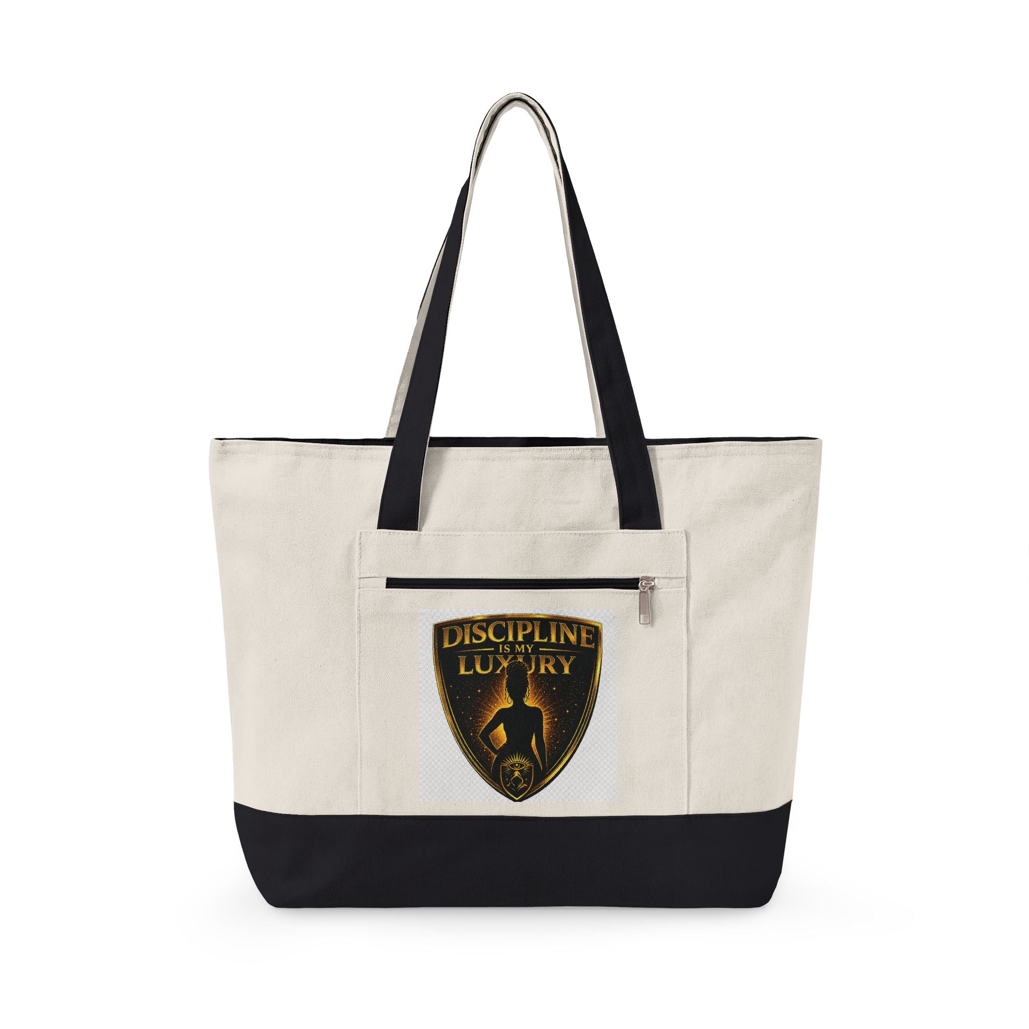 OREN "Discipline Is My Luxury" Canvas Tote Bag