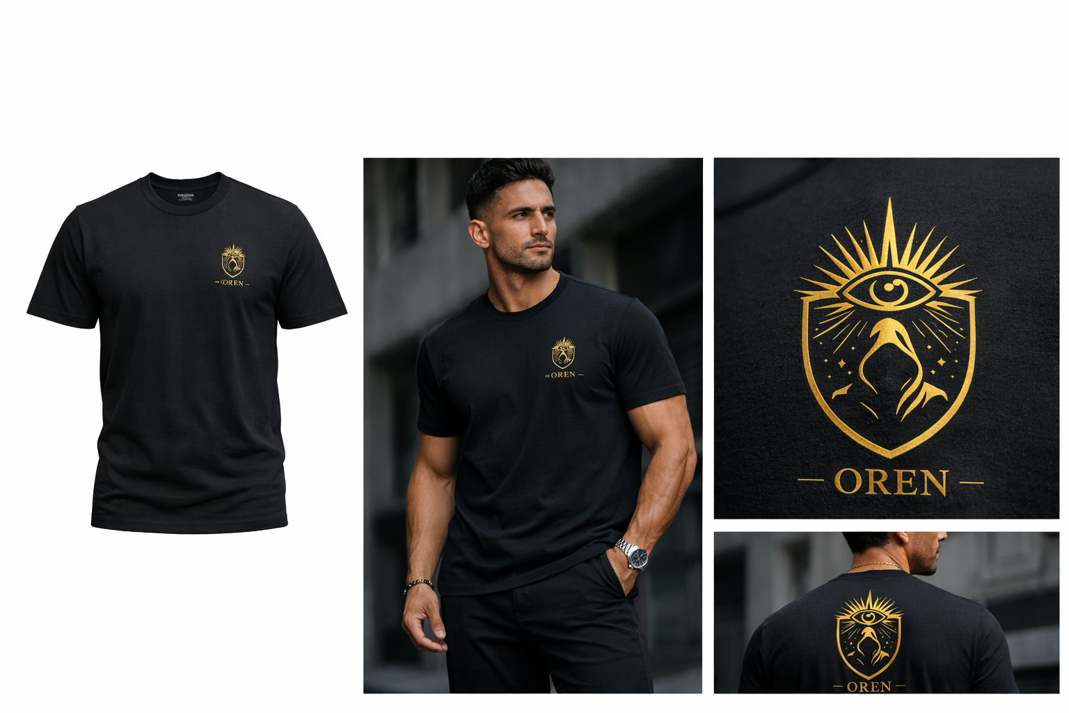 OREN Essential Tee — Black